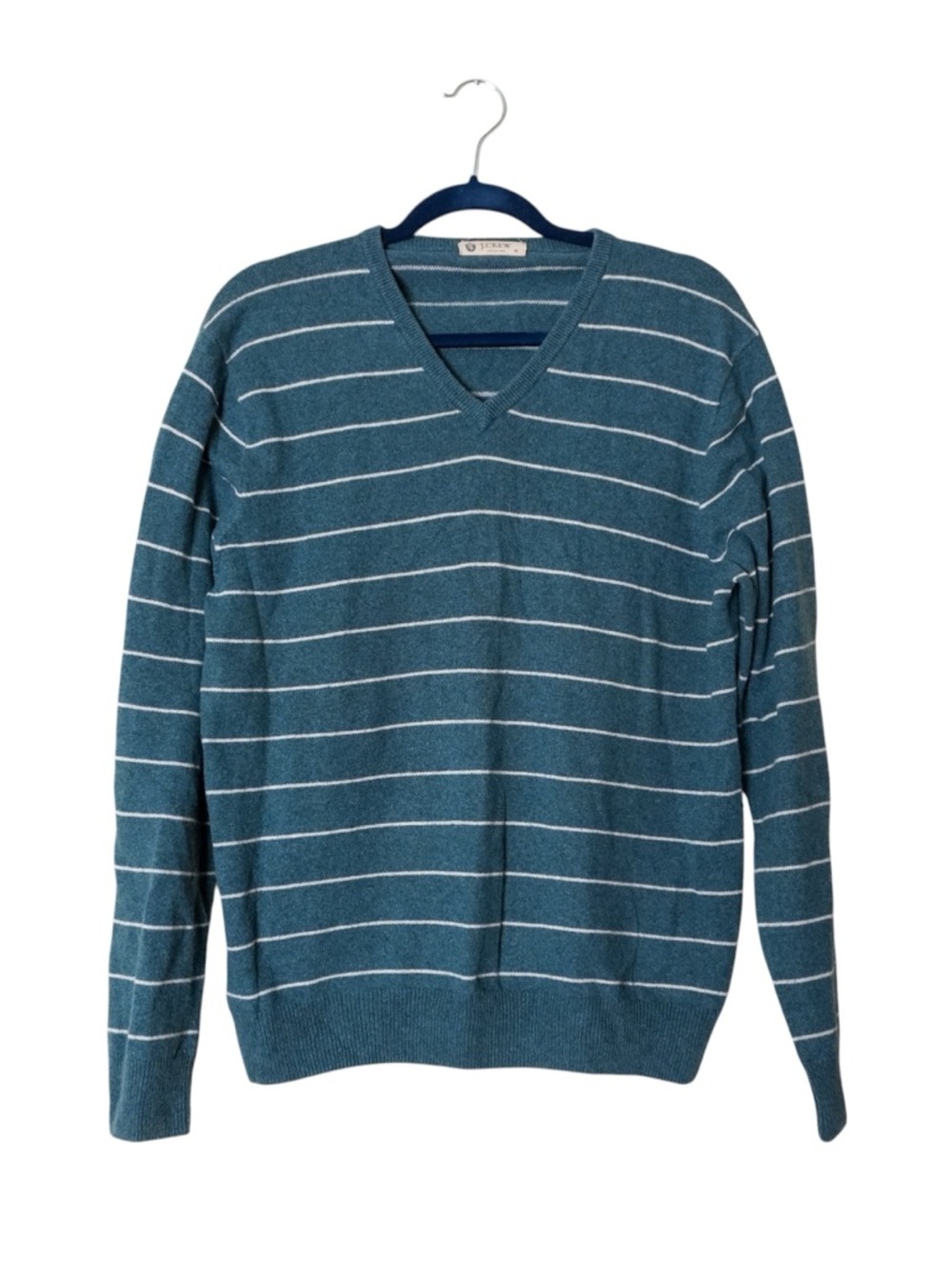 J. Crew Cashmere Cotton Blend Stripe Sweater